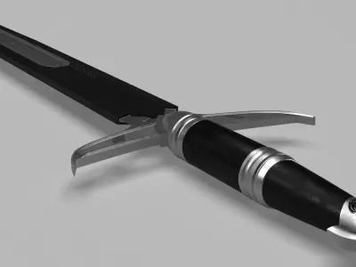 Medieval Sword 3D model 4