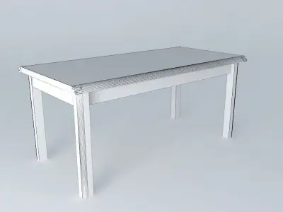 Indiana Red Pine Table 3D model