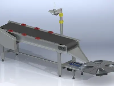 Conveyor Sorting System 3D model