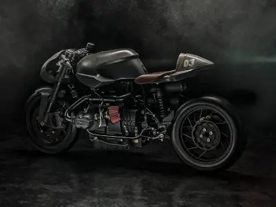 Gun Bullet Cafe Racer by XTR Pepo 3D model