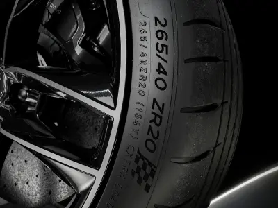 Michelin Pilot Sport 4S 265 40 ZR20 104Y 3D model