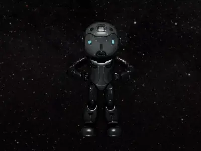 Dark Robot 3D model