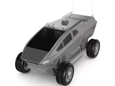 Amphibious ATV 3D model PBR