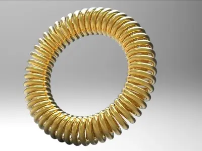 Circular spring Free 3D model