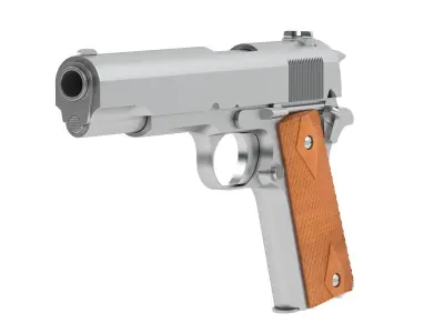 Dan Wesson M1911 ACP pistol 3D model