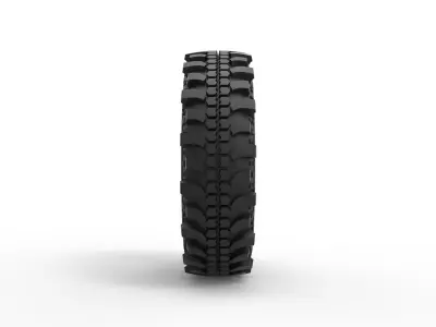 Offroad tire 87 Scale 1 to 25 3D print model