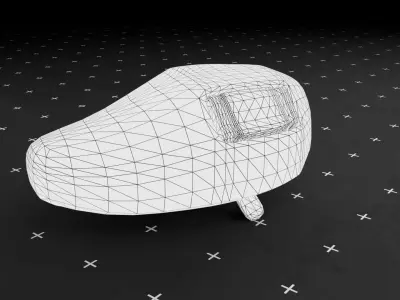 Stealth Drone Low-poly 3D model