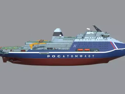 Icebreaker Lider Project 10510 3D model