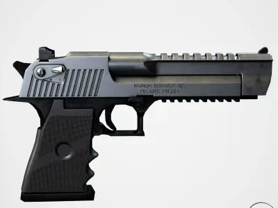 Desert Eagle Low-poly 3D model get