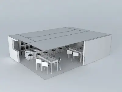 Wine bar Free 3D model