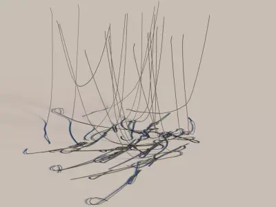 well made 3d cables and wires Low-poly 3D model