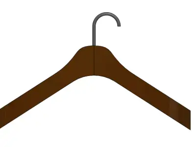 hanger wooden 3D model