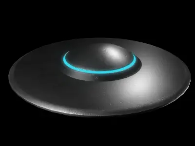 Sci-Fi Alien UFO Air Craft  Free low-poly 3D model