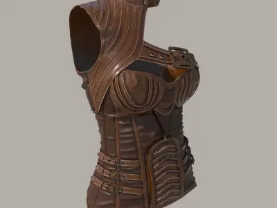 Steampunk Victorian Corset 3D model
