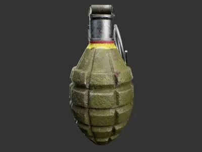 Mk2 Frag Grenade 3D model