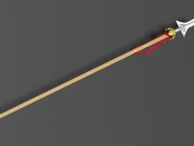 Chinese Spear Low-poly 3D model
