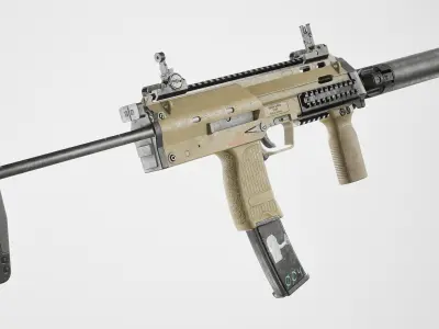 HK MP7 Low-poly 3D model purchase
