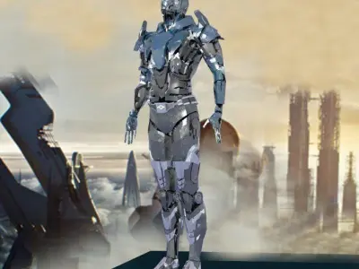 Android Robot 3D Model Low-poly 3D model