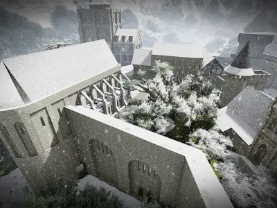 Medieval Castle 3D model 12