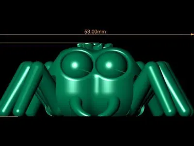 cartoon spider 3D 3D print model