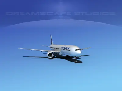 Boeing 777-300 Air France 3D model