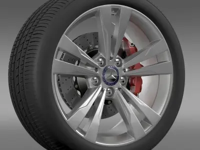 Mercedes Benz S 350 wheel 3D model