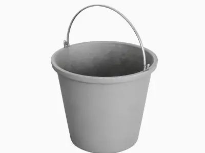 Industrial Bucket 02 Low-poly 3D model
