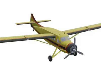 de Havilland Canada DHC-3 Otter Low-poly 3D model