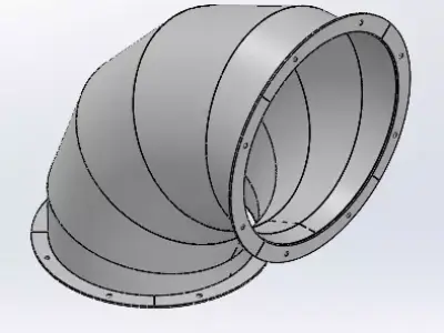D250 Air Duct - Full CAD design 3D model