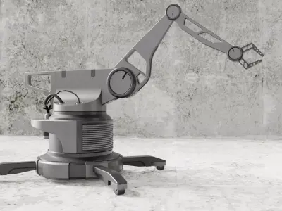 Mechanical Arm Low-poly 3D model shop