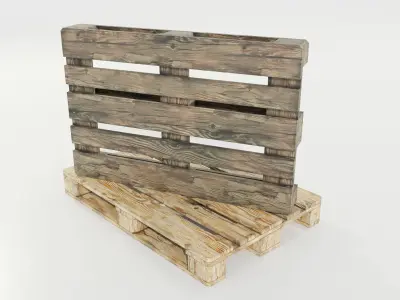 Wooden Pallets 3D model buy