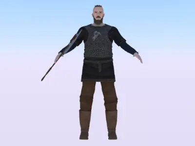Viking Low-poly 3D model