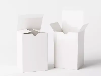 Tuck Top Box Low-poly 3D model