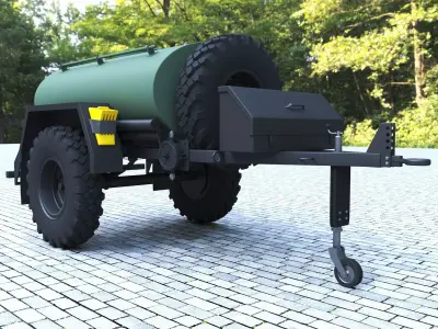 water or fuel tanker 3D model