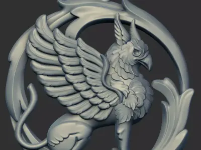 Griffin Pendant 3D model