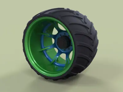Offroad wheel 13 3D model