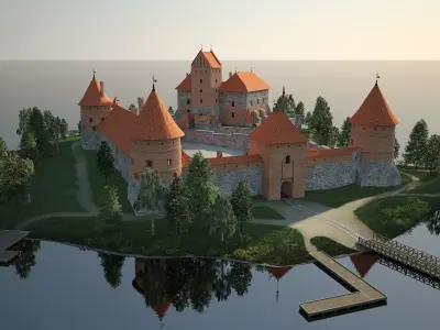 Trakai Island Castle  3D model