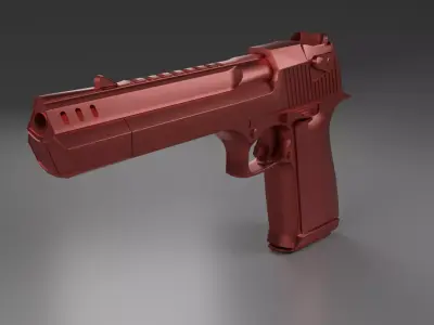 Desert Eagle Pistol Low-poly 3D model buy
