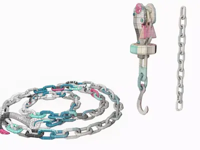 Tie Down Chain Low-poly 3D model purchase