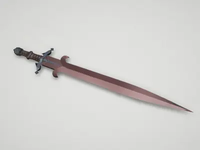 Game asset Noble Knights Wild-Skin Hilt Sword 3D model