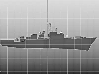 frigate FFG 3D model
