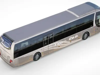 Setra TopClass S 417 Low-poly 3D model
