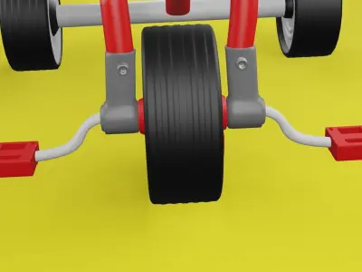 tricycle toy Low-poly 3D model