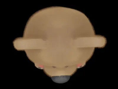 Teddy bear with heart 3D model