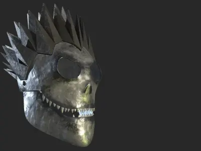 death god helmet  Low-poly 3D model