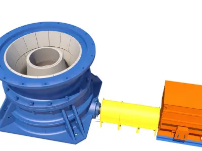chancadora ball mill 3D model