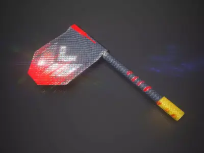 Sci Fi Axe Low-poly 3D model