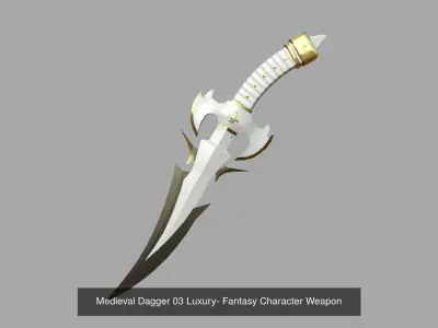 10 Medieval Dagger Collection - Fantasy Character Weapon 3D Model Pack