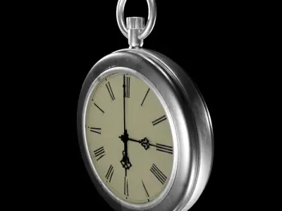 Old Pocket Watch Low-poly 3D model purchase