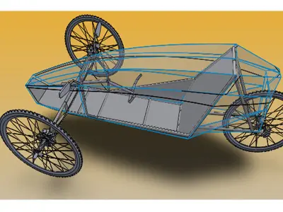 Lela Rentaka Chasis  Free 3D model